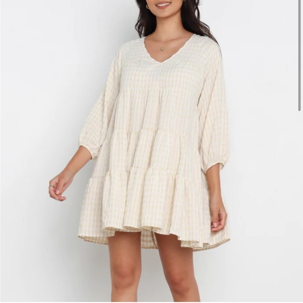 Petal and Pup Alana Dress in Beige